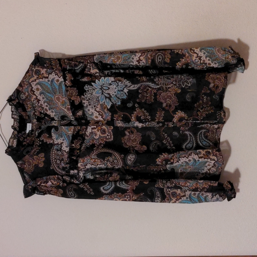 Lascana Ruffled Button Up Blouse - SIze 12